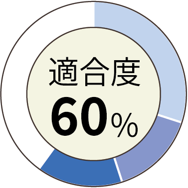 適合率 60%