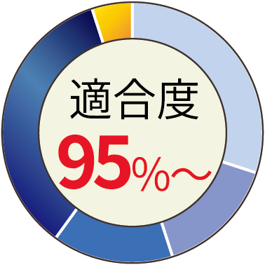 適合率 95%〜