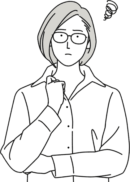 悩んでいる女性